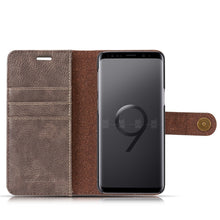 Load image into Gallery viewer, DG.MING for Galaxy S9 Crazy Horse Texture Horizontal Flip Detachable Magnetic Protective Case with Holder &amp; Card Slots &amp; Wallet, Galaxy S9