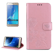 Load image into Gallery viewer, For Galaxy J5 (2016) / J510 Roses Pressed Flowers Pattern Flip Leather Case with Holder &amp; Card Slots &amp; Wallet, For Samsung Galaxy J5 (2016) / J510