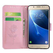 Load image into Gallery viewer, For Galaxy J5 (2016) / J510 Roses Pressed Flowers Pattern Flip Leather Case with Holder &amp; Card Slots &amp; Wallet, For Samsung Galaxy J5 (2016) / J510