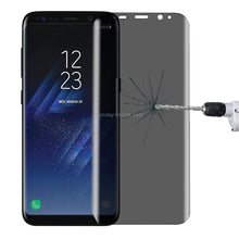 Load image into Gallery viewer, For Galaxy S8+ / G9550 0.3mm 9H Surface Hardness 3D Curved Privacy Anti-glare Full Screen Tempered Glass Screen Protector, For Samsung Galaxy S8+