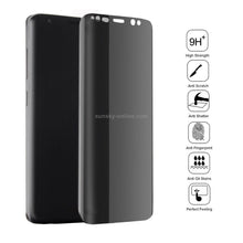 Load image into Gallery viewer, For Galaxy S8+ / G9550 0.3mm 9H Surface Hardness 3D Curved Privacy Anti-glare Full Screen Tempered Glass Screen Protector, For Samsung Galaxy S8+