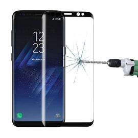 For Galaxy S8+ / G9550 0.3mm 9H Surface Hardness 3D Curved Silk-screen Full Screen Tempered Glass Screen Protector, For Galaxy S8+ / G9550