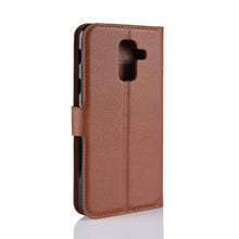 Load image into Gallery viewer, For Galaxy A6+ 2018 Litchi Texture Horizontal Flip Leather Case with Holder &amp; Card Slots &amp; Wallet, For Galaxy A6+ 2018