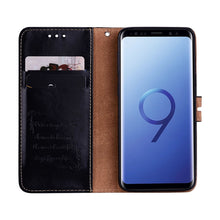 Load image into Gallery viewer, For Galaxy S9 Oil Wax Texture Horizontal Flip Leather Case with Holder &amp; Card Slots &amp; Wallet, For Galaxy S9