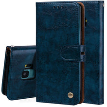 Load image into Gallery viewer, For Galaxy S9 Oil Wax Texture Horizontal Flip Leather Case with Holder &amp; Card Slots &amp; Wallet, For Galaxy S9