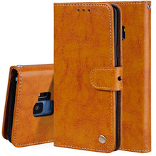Load image into Gallery viewer, For Galaxy S9 Oil Wax Texture Horizontal Flip Leather Case with Holder &amp; Card Slots &amp; Wallet, For Galaxy S9