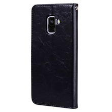 Load image into Gallery viewer, For Galaxy A8 (2018) Business Style Oil Wax Texture Horizontal Flip Leather Case with Holder &amp; Card Slots &amp; Wallet, For Galaxy A8 (2018)