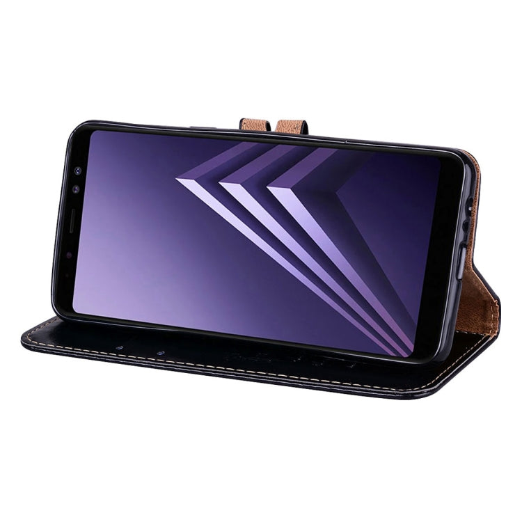 For Galaxy A8 (2018) Business Style Oil Wax Texture Horizontal Flip Leather Case with Holder & Card Slots & Wallet, For Galaxy A8 (2018)