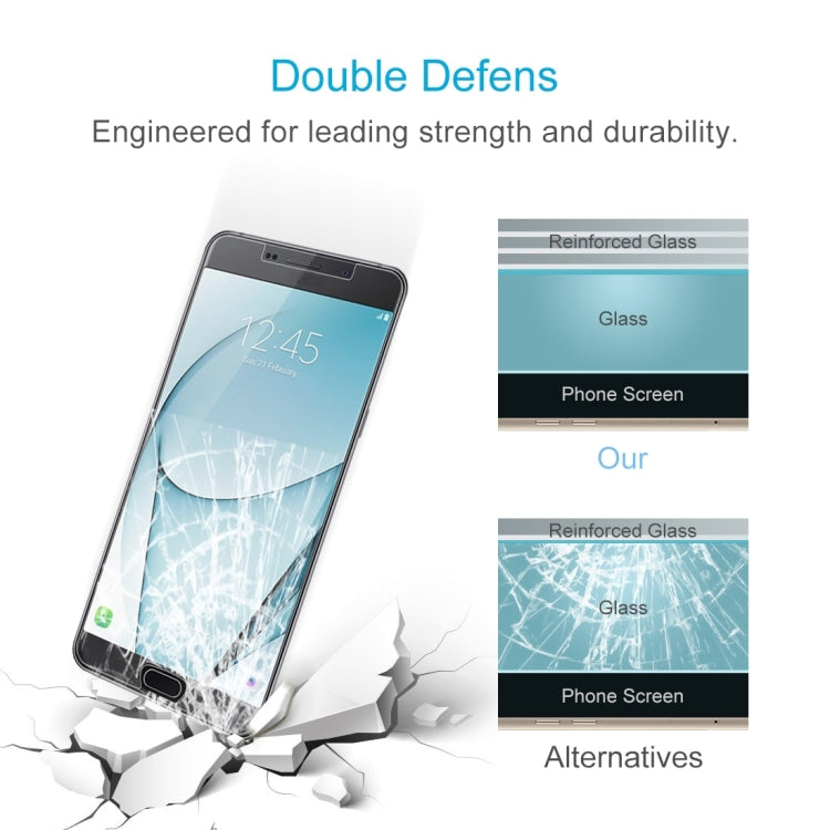 10 PCS 0.26mm 9H 2.5D Tempered Glass Film for Galaxy A9 Pro (2016)