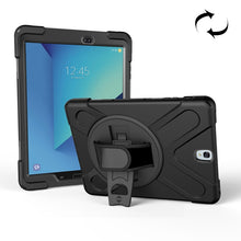 Load image into Gallery viewer, For Galaxy Tab S3 9.7 inch T820 360 Degree Rotation PC + Silicone Protective Case with Holder &amp; Hand-strap, For Galaxy Tab S3 9.7 inch T820