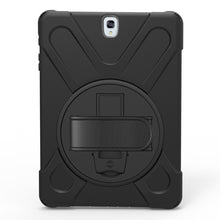 Load image into Gallery viewer, For Galaxy Tab S3 9.7 inch T820 360 Degree Rotation PC + Silicone Protective Case with Holder &amp; Hand-strap, For Galaxy Tab S3 9.7 inch T820