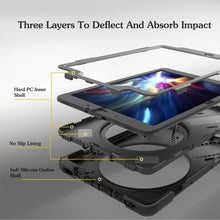 Load image into Gallery viewer, For Galaxy Tab S3 9.7 inch T820 360 Degree Rotation PC + Silicone Protective Case with Holder &amp; Hand-strap, For Galaxy Tab S3 9.7 inch T820