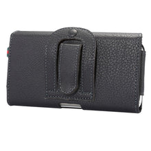 Load image into Gallery viewer, Universal Litchi Texture Vertical Flip Thwartwise PU Leather Case / Waist Bag with Back Splint &amp; Card Slots &amp; 15cm Lanyard for iPhone X  &amp; Galaxy S7 &amp; S6 Edge &amp; S6, Huawei P9 &amp; P9 Lite, Sony Xperia Z5, Xiaomi Redmi 4, Size: 14.6 x 7.8 x 1.8 cm
