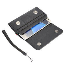 Load image into Gallery viewer, Universal Litchi Texture Vertical Flip Thwartwise PU Leather Case / Waist Bag with Back Splint &amp; Card Slots &amp; 15cm Lanyard for iPhone X  &amp; Galaxy S7 &amp; S6 Edge &amp; S6, Huawei P9 &amp; P9 Lite, Sony Xperia Z5, Xiaomi Redmi 4, Size: 14.6 x 7.8 x 1.8 cm