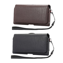 Load image into Gallery viewer, Universal Litchi Texture Vertical Flip Thwartwise PU Leather Case / Waist Bag with Back Splint &amp; Card Slots &amp; 15cm Lanyard for iPhone X  &amp; Galaxy S7 &amp; S6 Edge &amp; S6, Huawei P9 &amp; P9 Lite, Sony Xperia Z5, Xiaomi Redmi 4, Size: 14.6 x 7.8 x 1.8 cm