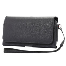 Load image into Gallery viewer, Universal Litchi Texture Vertical Flip Thwartwise PU Leather Case / Waist Bag with Back Splint &amp; Card Slots &amp; 15cm Lanyard for Galaxy S7 Edge &amp; S7 &amp; S6 Edge &amp; S6, Huawei P9 &amp; P9 Lite &amp; P9 Plus &amp; Sony Xperia Z5, Xiaomi Redmi 4, Size: 15.5 x 8 x 1.8 cm