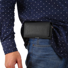 Load image into Gallery viewer, Universal Litchi Texture Vertical Flip Thwartwise PU Leather Case / Waist Bag with Back Splint &amp; Card Slots &amp; 15cm Lanyard for Galaxy S7 Edge &amp; S7 &amp; S6 Edge &amp; S6, Huawei P9 &amp; P9 Lite &amp; P9 Plus &amp; Sony Xperia Z5, Xiaomi Redmi 4, Size: 15.5 x 8 x 1.8 cm