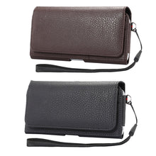 Load image into Gallery viewer, Universal Litchi Texture Vertical Flip Thwartwise PU Leather Case / Waist Bag with Back Splint &amp; Card Slots &amp; 15cm Lanyard for Galaxy S7 Edge &amp; S7 &amp; S6 Edge &amp; S6, Huawei P9 &amp; P9 Lite &amp; P9 Plus &amp; Sony Xperia Z5, Xiaomi Redmi 4, Size: 15.5 x 8 x 1.8 cm