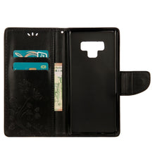 Load image into Gallery viewer, Embossed Butterfly Pattern Horizontal Flip Leather Case with Card Slot &amp; Holder &amp; Wallet &amp; Lanyard For Galaxy Note9, For Galaxy Note9