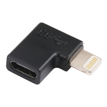 Load image into Gallery viewer, 8 Pin Male to USB-C / Type-C Female Elbow Charging Adapter, 8 Pin Male to USB-C / Type-C Female