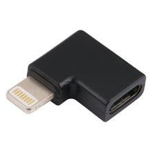 Load image into Gallery viewer, 8 Pin Male to USB-C / Type-C Female Elbow Charging Adapter, 8 Pin Male to USB-C / Type-C Female