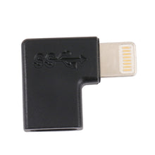 Load image into Gallery viewer, 8 Pin Male to USB-C / Type-C Female Elbow Charging Adapter, 8 Pin Male to USB-C / Type-C Female