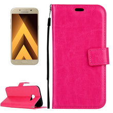 Load image into Gallery viewer, For Galaxy A3 (2017) / A320 Crazy Horse Texture Horizontal Flip PU Leather Case with Holder &amp; Card Slots &amp; Wallet &amp; Photo Frame &amp; Lanyard &amp; Magnetic Buckle, For Galaxy A3 (2017)