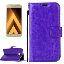 Load image into Gallery viewer, For Galaxy A3 (2017) / A320 Crazy Horse Texture Horizontal Flip PU Leather Case with Holder &amp; Card Slots &amp; Wallet &amp; Photo Frame &amp; Lanyard &amp; Magnetic Buckle, For Galaxy A3 (2017)