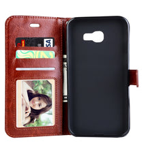 Load image into Gallery viewer, For Galaxy A3 (2017) / A320 Crazy Horse Texture Horizontal Flip PU Leather Case with Holder &amp; Card Slots &amp; Wallet &amp; Photo Frame &amp; Lanyard &amp; Magnetic Buckle, For Galaxy A3 (2017)