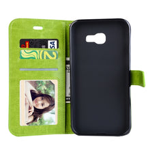 Load image into Gallery viewer, For Galaxy A5 (2017) / A520 Crazy Horse Texture Horizontal Flip PU Leather Case with Holder &amp; Card Slots &amp; Wallet &amp; Photo Frame &amp; Lanyard &amp; Magnetic Buckle, For Galaxy A5 (2017)