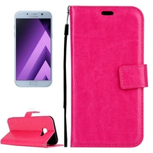 Load image into Gallery viewer, For Galaxy A5 (2017) / A520 Crazy Horse Texture Horizontal Flip PU Leather Case with Holder &amp; Card Slots &amp; Wallet &amp; Photo Frame &amp; Lanyard &amp; Magnetic Buckle, For Galaxy A5 (2017)