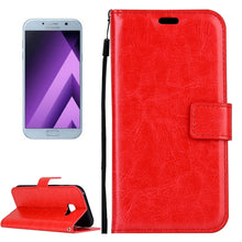 Load image into Gallery viewer, For Galaxy A5 (2017) / A520 Crazy Horse Texture Horizontal Flip PU Leather Case with Holder &amp; Card Slots &amp; Wallet &amp; Photo Frame &amp; Lanyard &amp; Magnetic Buckle, For Galaxy A5 (2017)