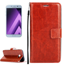 Load image into Gallery viewer, For Galaxy A5 (2017) / A520 Crazy Horse Texture Horizontal Flip PU Leather Case with Holder &amp; Card Slots &amp; Wallet &amp; Photo Frame &amp; Lanyard &amp; Magnetic Buckle, For Galaxy A5 (2017)