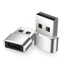 Load image into Gallery viewer, 2 PCS USB-C / Type-C Female to USB 2.0 Male Adapter, Support Charging &amp; Transmission