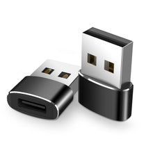 Load image into Gallery viewer, 2 PCS USB-C / Type-C Female to USB 2.0 Male Adapter, Support Charging &amp; Transmission