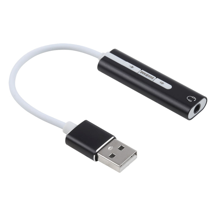 Aluminum Shell 3.5mm Jack External USB Sound Card HIFI Magic Voice 7.1 Channel Adapter Free Drive for Computer, Desktop, Speakers, Headset, USB Port Grey, USB Port Silver, USB Port Black