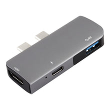 Load image into Gallery viewer, Double USB-C / Type-C to PD Port + USB 3.0 + HDMI Multifunctional Extension HUB Adapter