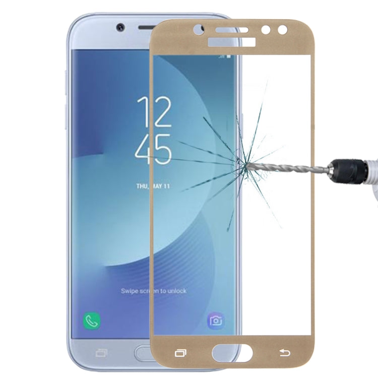 For Galaxy J5 (2017) (EU Version) 0.26mm 9H Surface Hardness 2.5D Curved Silk-screen Full Screen Tempered Glass Screen Protector, For Galaxy J5 (2017) (EU Version)