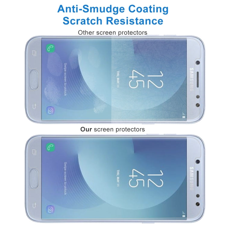 10 PCS For Galaxy J5 (2017) (EU Version) 0.26mm 9H Surface Hardness 2.5D Explosion-proof Non-full Screen Tempered Glass Screen Film