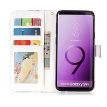 Load image into Gallery viewer, For Galaxy S9+ Gloss Oil Embossed Wolf Pattern Horizontal Flip Leather Case with Holder &amp; Card Slots &amp; Wallet, For Galaxy S9+
