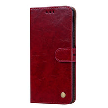 Load image into Gallery viewer, Business Style Oil Wax Texture Horizontal Flip Leather Case for Galaxy J4+, with Holder &amp; Card Slots &amp; Wallet, For Galaxy J4+