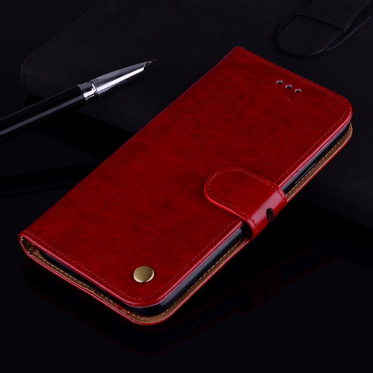 Business Style Oil Wax Texture Horizontal Flip Leather Case for Galaxy J4+, with Holder & Card Slots & Wallet, For Galaxy J4+