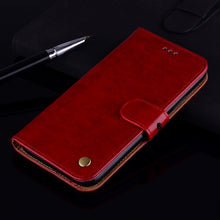 Load image into Gallery viewer, Business Style Oil Wax Texture Horizontal Flip Leather Case for Galaxy J4+, with Holder &amp; Card Slots &amp; Wallet, For Galaxy J4+
