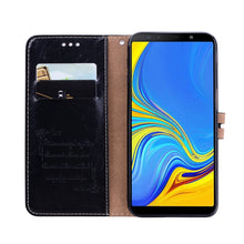 Load image into Gallery viewer, Business Style Oil Wax Texture Horizontal Flip Leather Case for Galaxy J6+, with Holder &amp; Card Slots &amp; Wallet, For Galaxy J6+