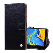 Load image into Gallery viewer, Business Style Oil Wax Texture Horizontal Flip Leather Case for Galaxy J6+, with Holder &amp; Card Slots &amp; Wallet, For Galaxy J6+