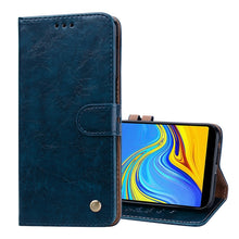 Load image into Gallery viewer, Business Style Oil Wax Texture Horizontal Flip Leather Case for Galaxy J6+, with Holder &amp; Card Slots &amp; Wallet, For Galaxy J6+