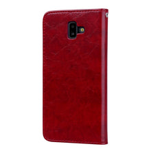Load image into Gallery viewer, Business Style Oil Wax Texture Horizontal Flip Leather Case for Galaxy J6+, with Holder &amp; Card Slots &amp; Wallet, For Galaxy J6+