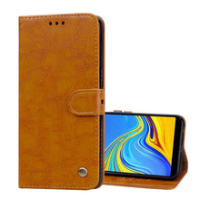 Load image into Gallery viewer, Business Style Oil Wax Texture Horizontal Flip Leather Case for Galaxy J6+, with Holder &amp; Card Slots &amp; Wallet, For Galaxy J6+