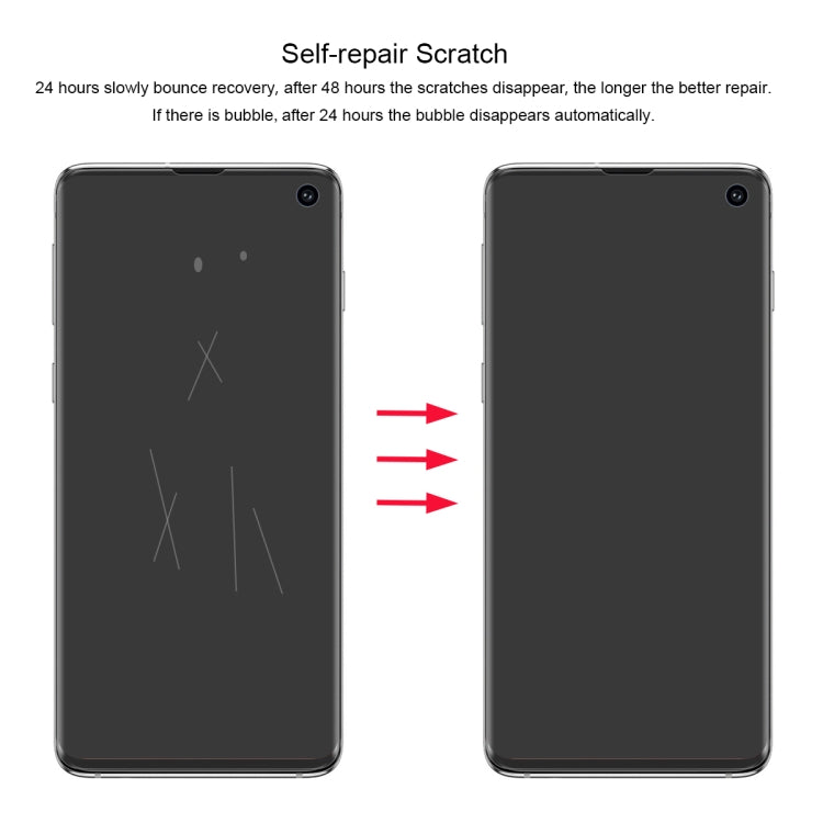 ENKAY Hat-Prince 0.1mm 3D Full Screen Protector Explosion-proof Hydrogel Film for Galaxy S10, TPU+TPE+PET Material
