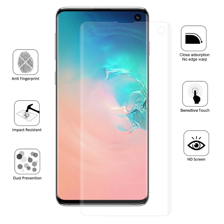 ENKAY Hat-Prince 0.1mm 3D Full Screen Protector Explosion-proof Hydrogel Film for Galaxy S10, TPU+TPE+PET Material